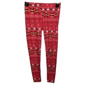 Just One Girl's Christmas Leggings Medium